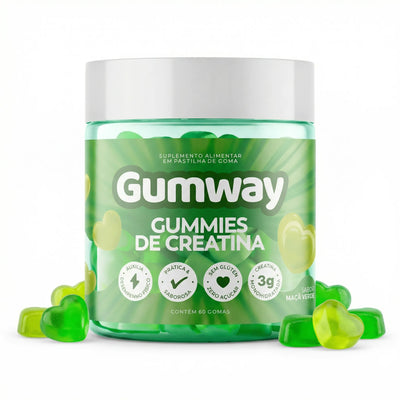 Gummies De Creatina Maçã Verde Gumway